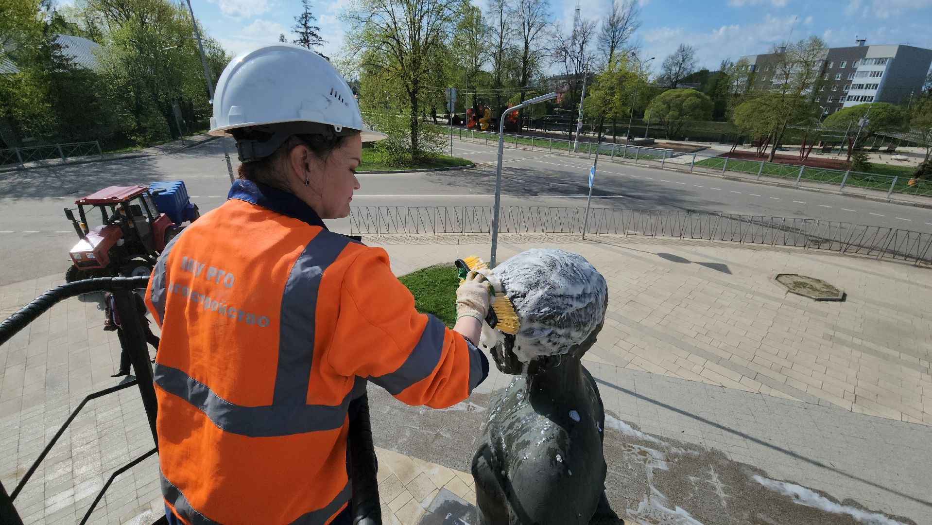 Руза, Благоустройство, Зоя Космодемьянская, Памятник,