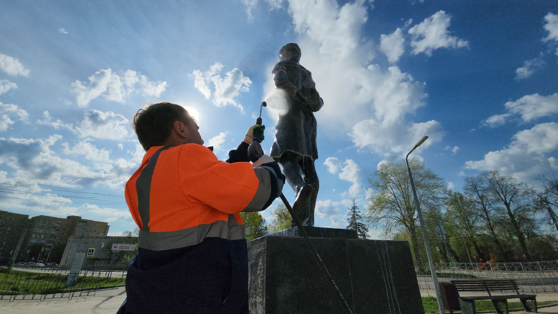 Руза, Благоустройство, Зоя Космодемьянская, Памятник,