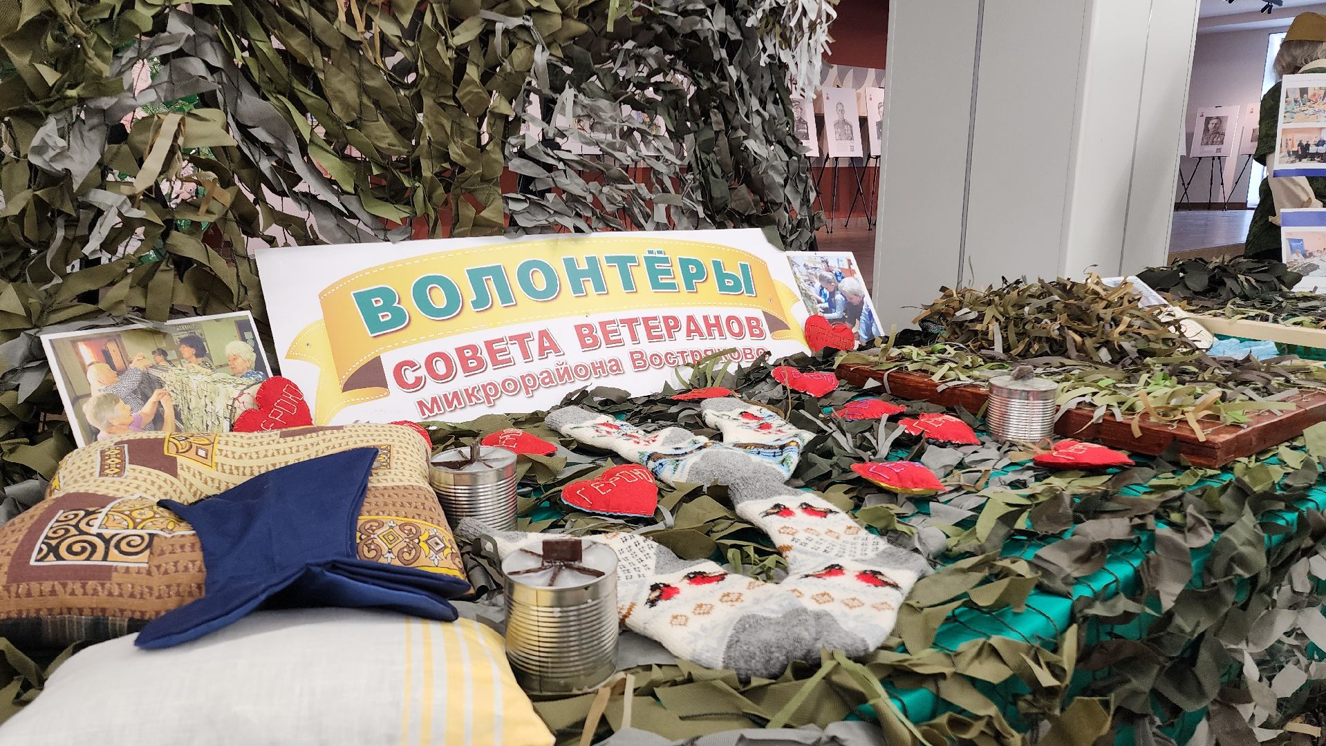 сво, маскировочная сеть, домодедово, подмосковье, 80 лет победе,  день победы, 9 мая, активное долголетие, культура,