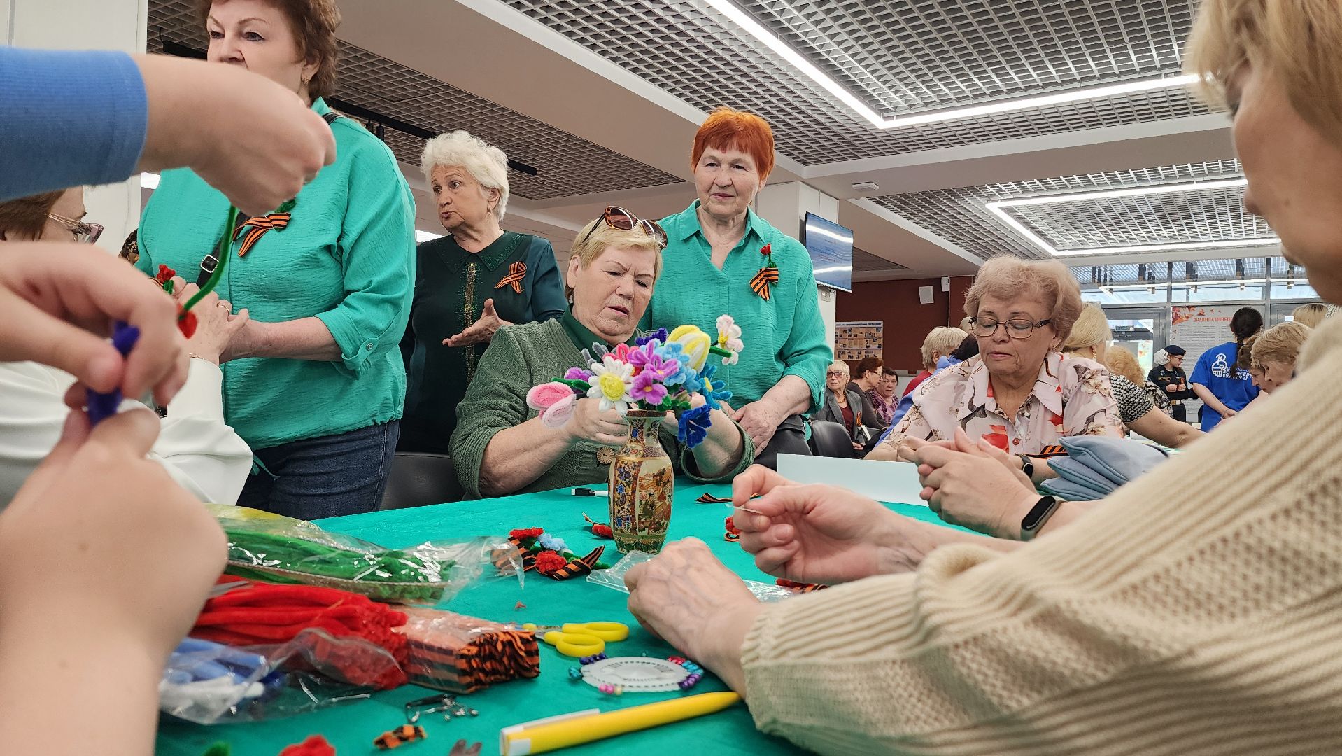 сво, маскировочная сеть, домодедово, подмосковье, 80 лет победе,  день победы, 9 мая, активное долголетие, культура,