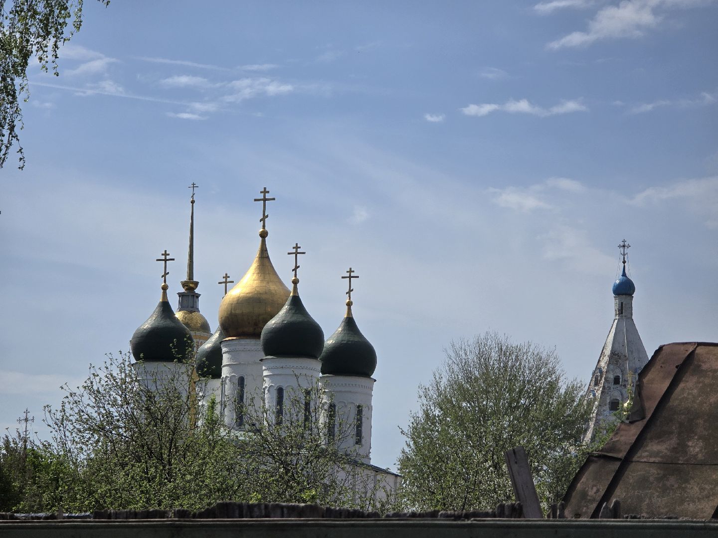 Коломна, цветение растений, майские праздники,