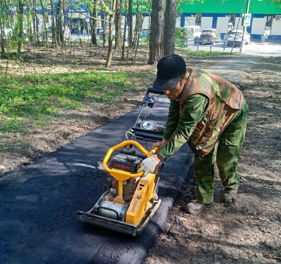 ивантеевка, ремонт тротуара, асфальтовое покрытие,железнодорожная станция, лес,удобство, жители города,коммунальные службы,