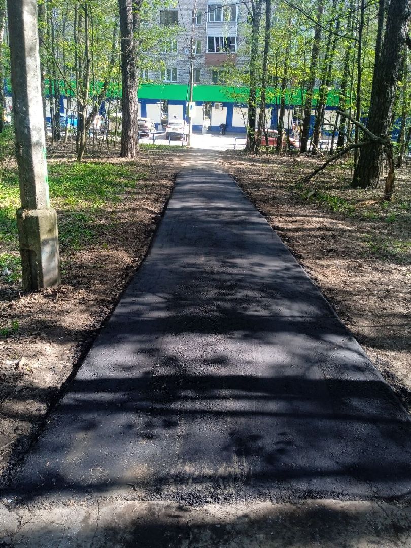 ивантеевка, ремонт тротуара, асфальтовое покрытие,железнодорожная станция, лес,удобство, жители города,коммунальные службы,