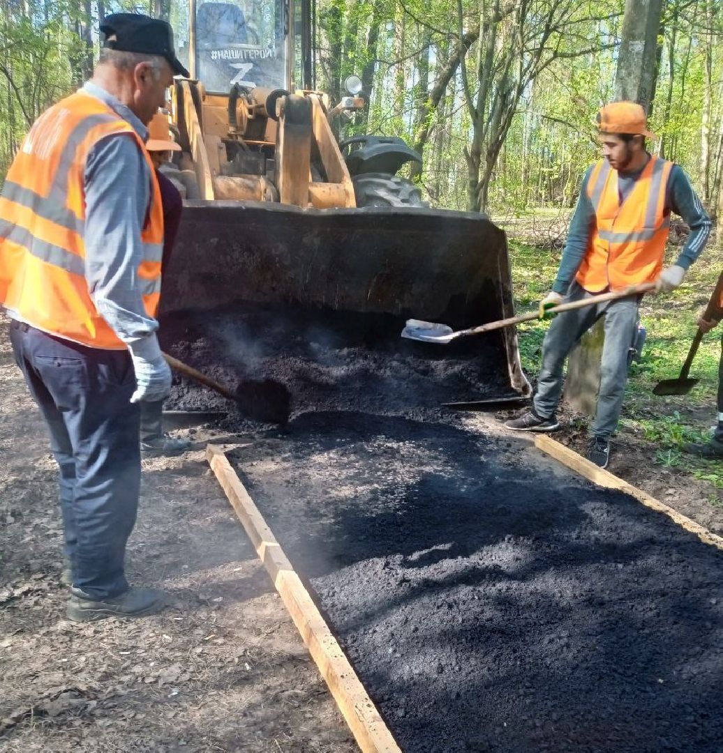 ивантеевка, ремонт тротуара, асфальтовое покрытие,железнодорожная станция, лес,удобство, жители города,коммунальные службы,