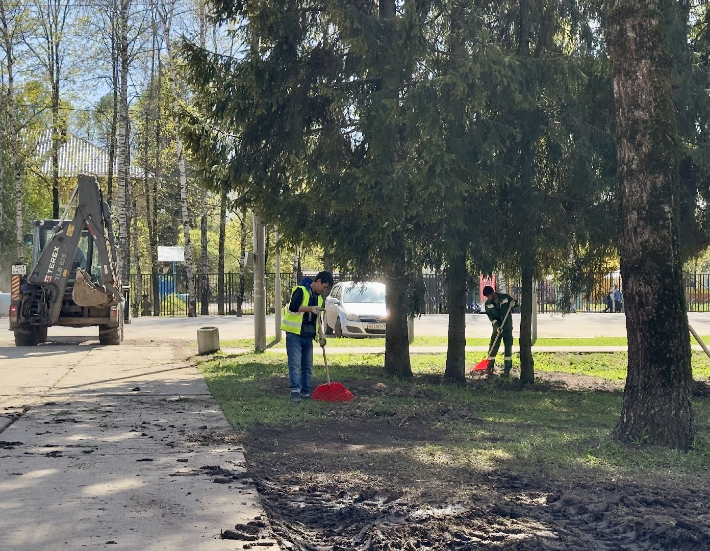 хотьково, сергиево-посадский городской округ, парк победы, благоуствойство, опиловка деревьев, уборка територии,