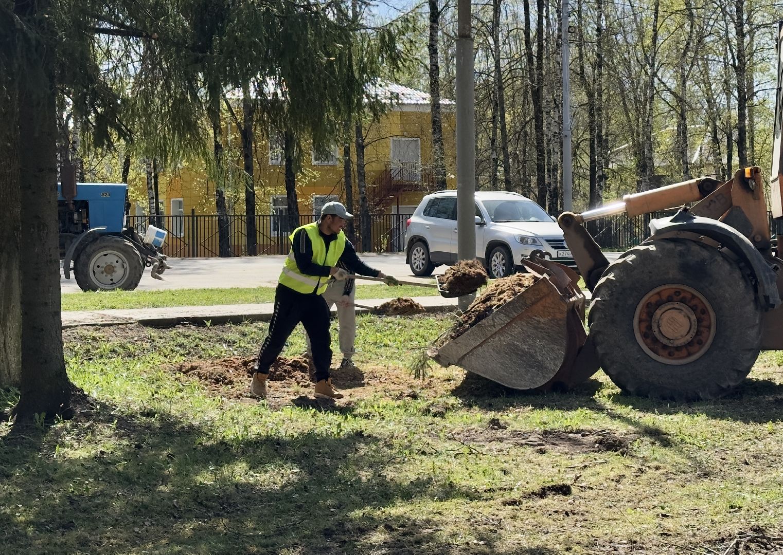 хотьково, сергиево-посадский городской округ, парк победы, благоуствойство, опиловка деревьев, уборка територии,