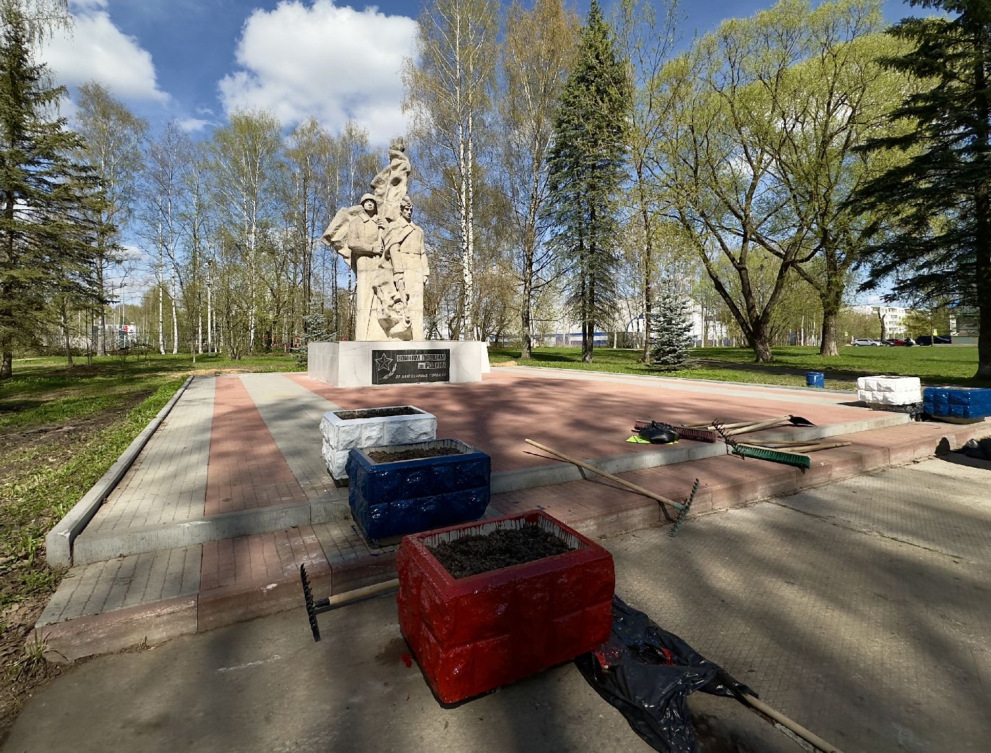 хотьково, сергиево-посадский городской округ, парк победы, благоуствойство, опиловка деревьев, уборка територии,