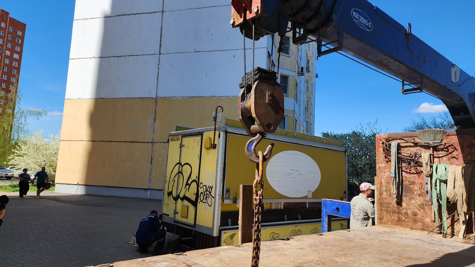 Демонтаж торгового павильона, щёлково, Торговый павильон, ЩелковоХлеб,