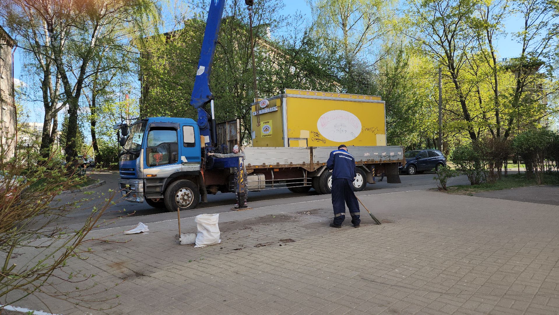 Демонтаж торгового павильона, щёлково, Торговый павильон, ЩелковоХлеб,