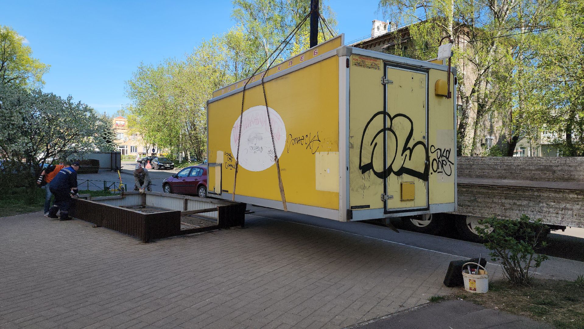 Демонтаж торгового павильона, щёлково, Торговый павильон, ЩелковоХлеб,