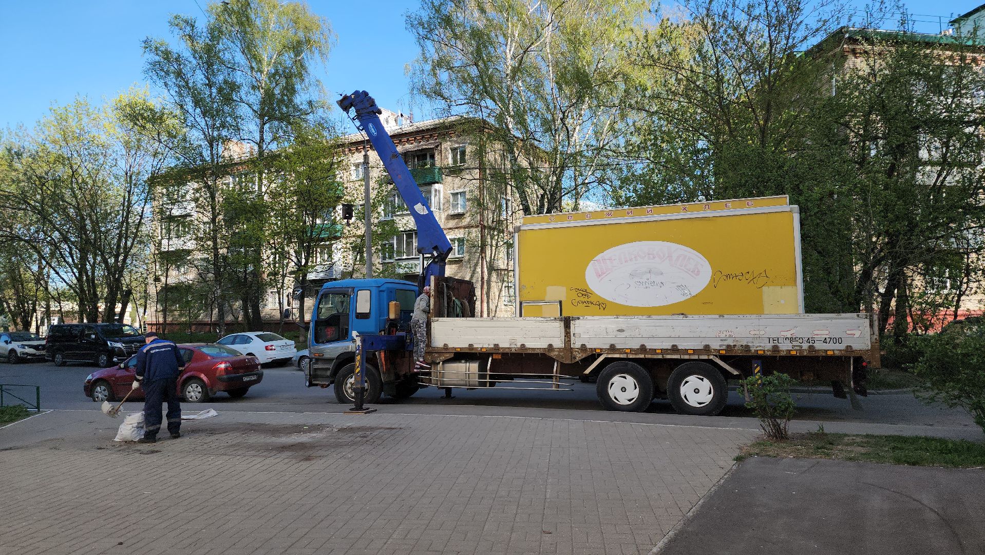 Демонтаж торгового павильона, щёлково, Торговый павильон, ЩелковоХлеб,