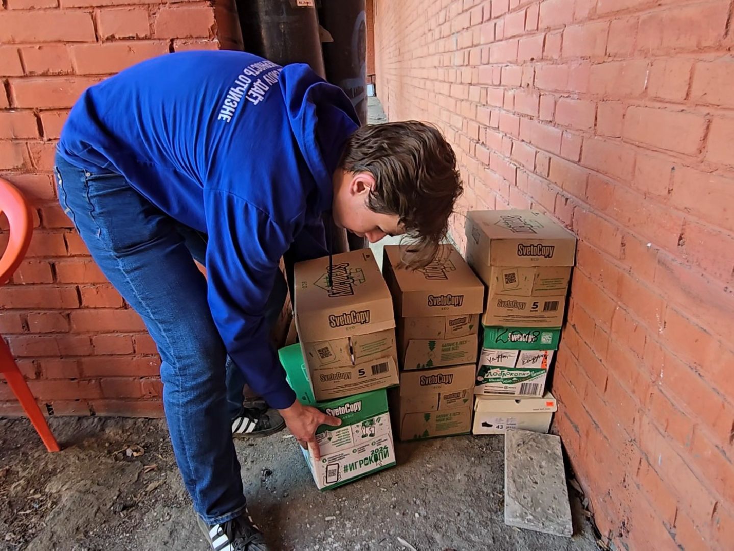 Коломна, v единстве za победу, сбор макулатуры,