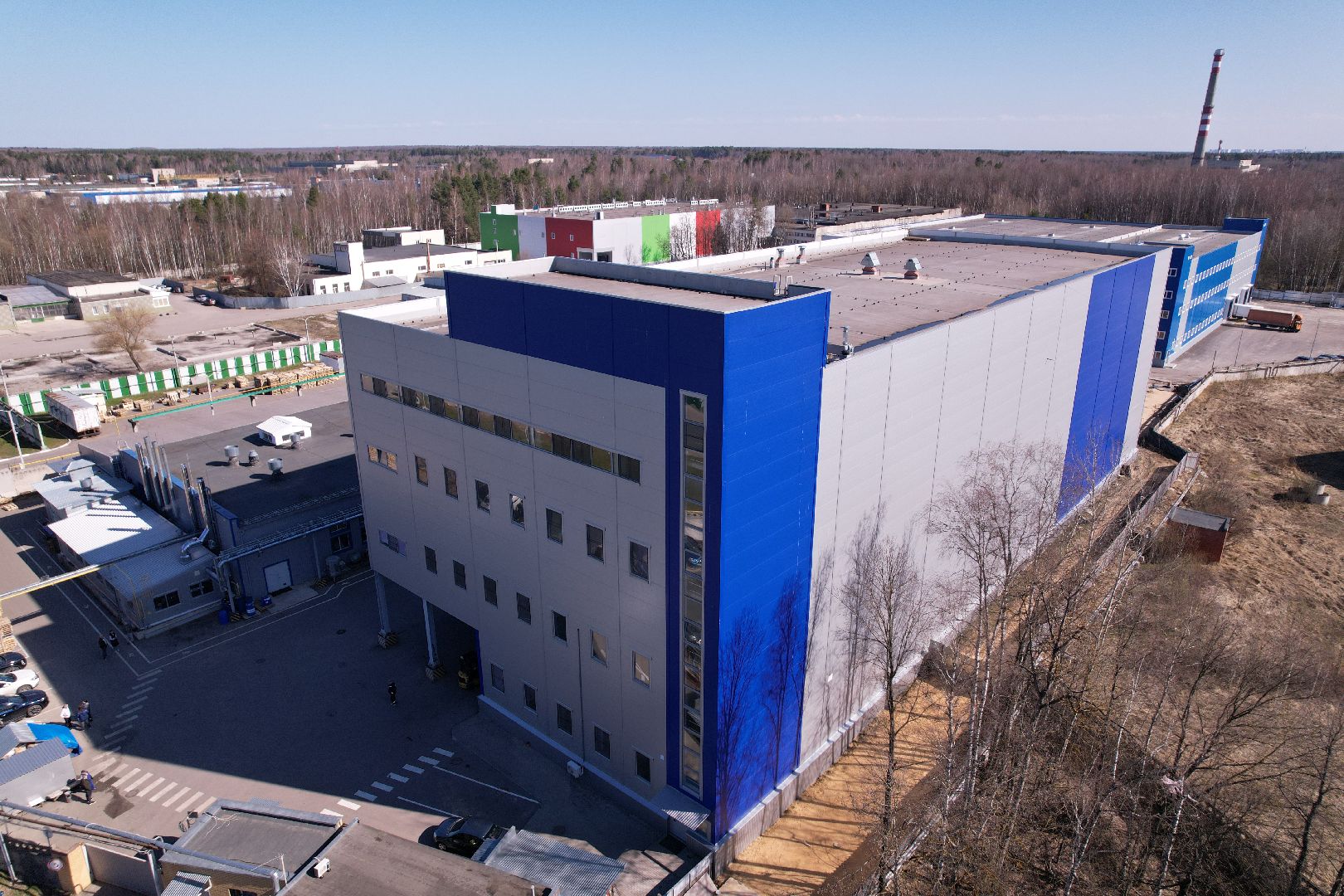 видео с коптера, завод аравия в протвине, производство косметической продукции,