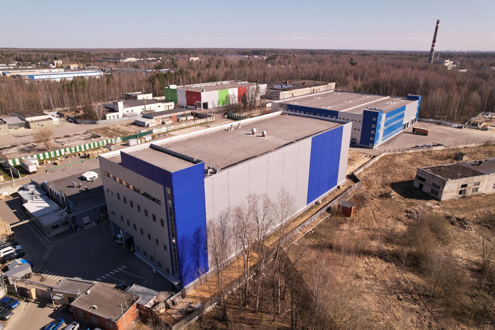 видео с коптера, завод аравия в протвине, производство косметической продукции,