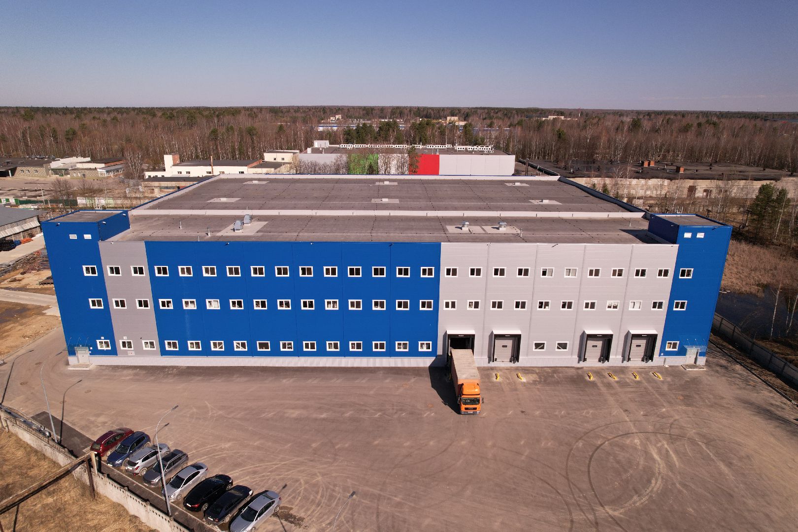 видео с коптера, завод аравия в протвине, производство косметической продукции,