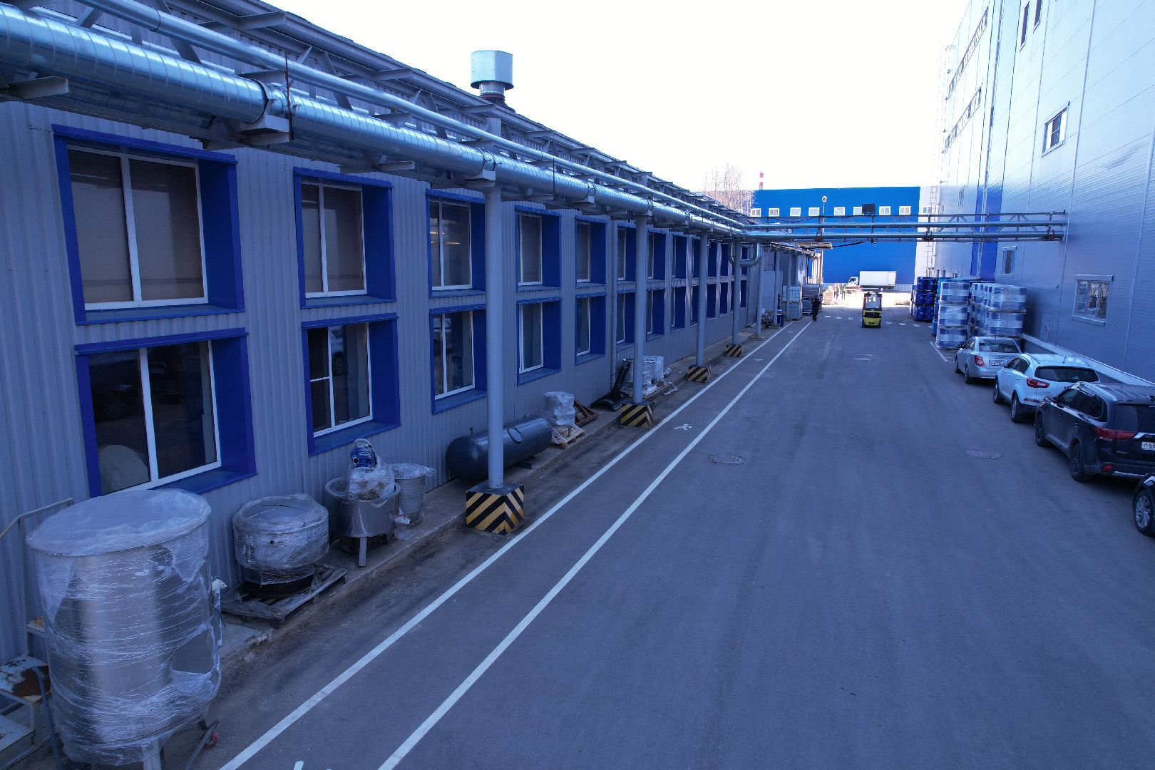 видео с коптера, завод аравия в протвине, производство косметической продукции,