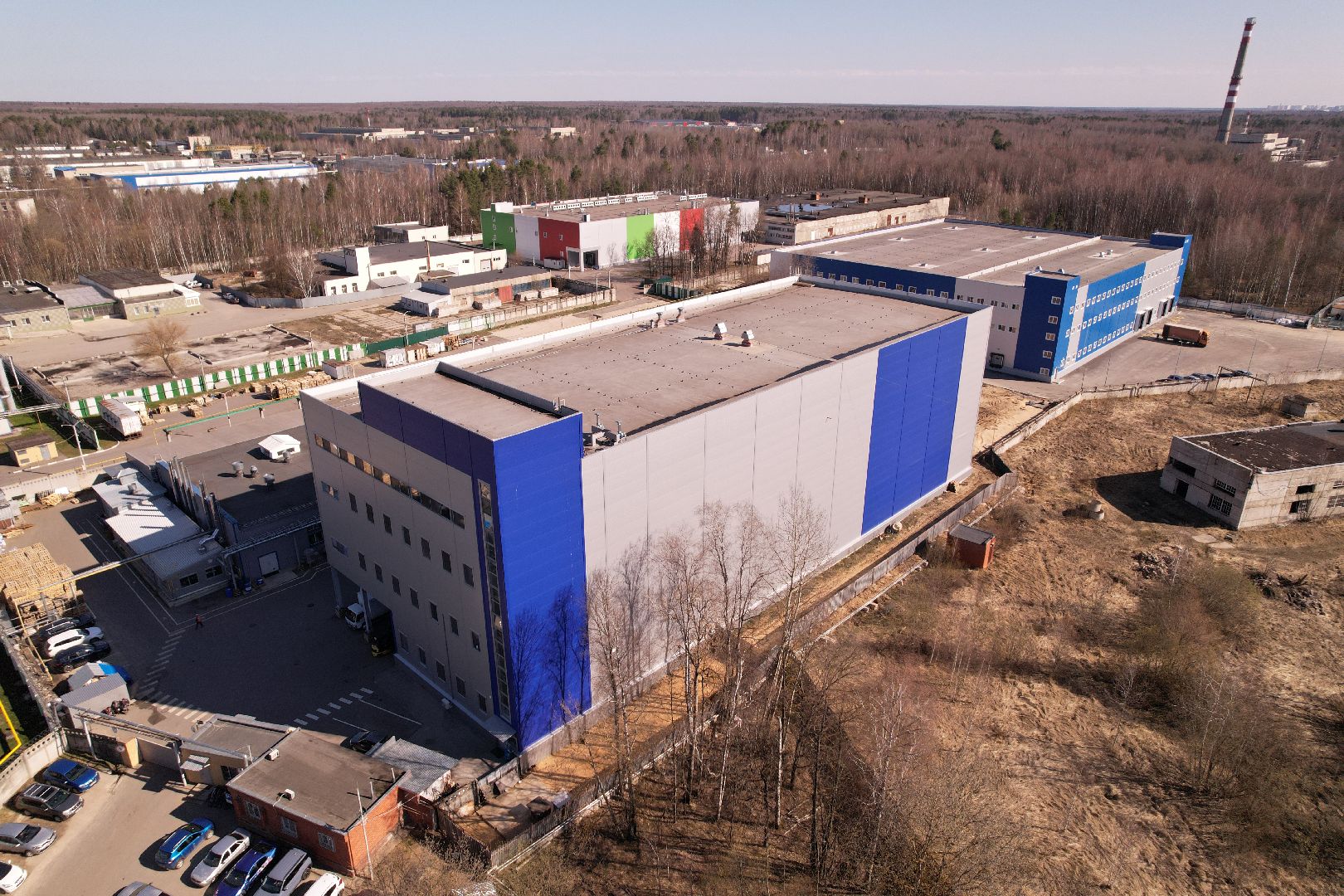 видео с коптера, завод аравия в протвине, производство косметической продукции,