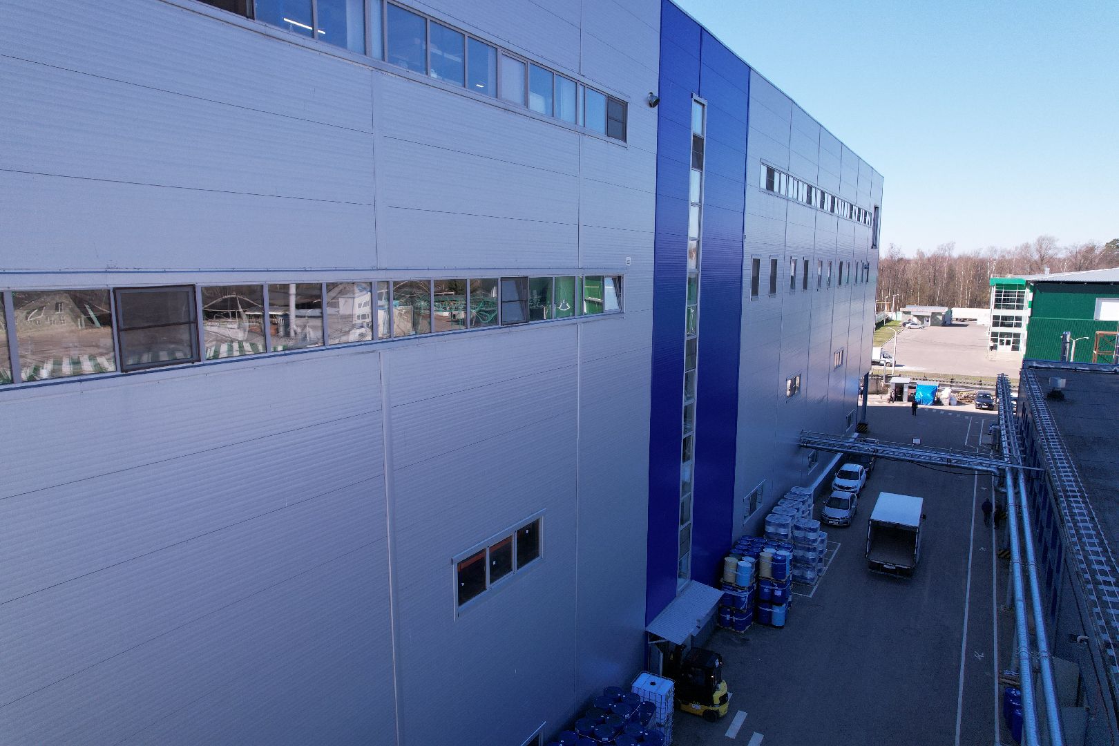 видео с коптера, завод аравия в протвине, производство косметической продукции,