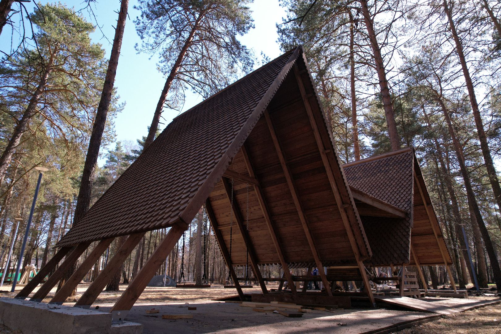 видео с коптера, парк сказка протвино, благоустройство парка сказка,