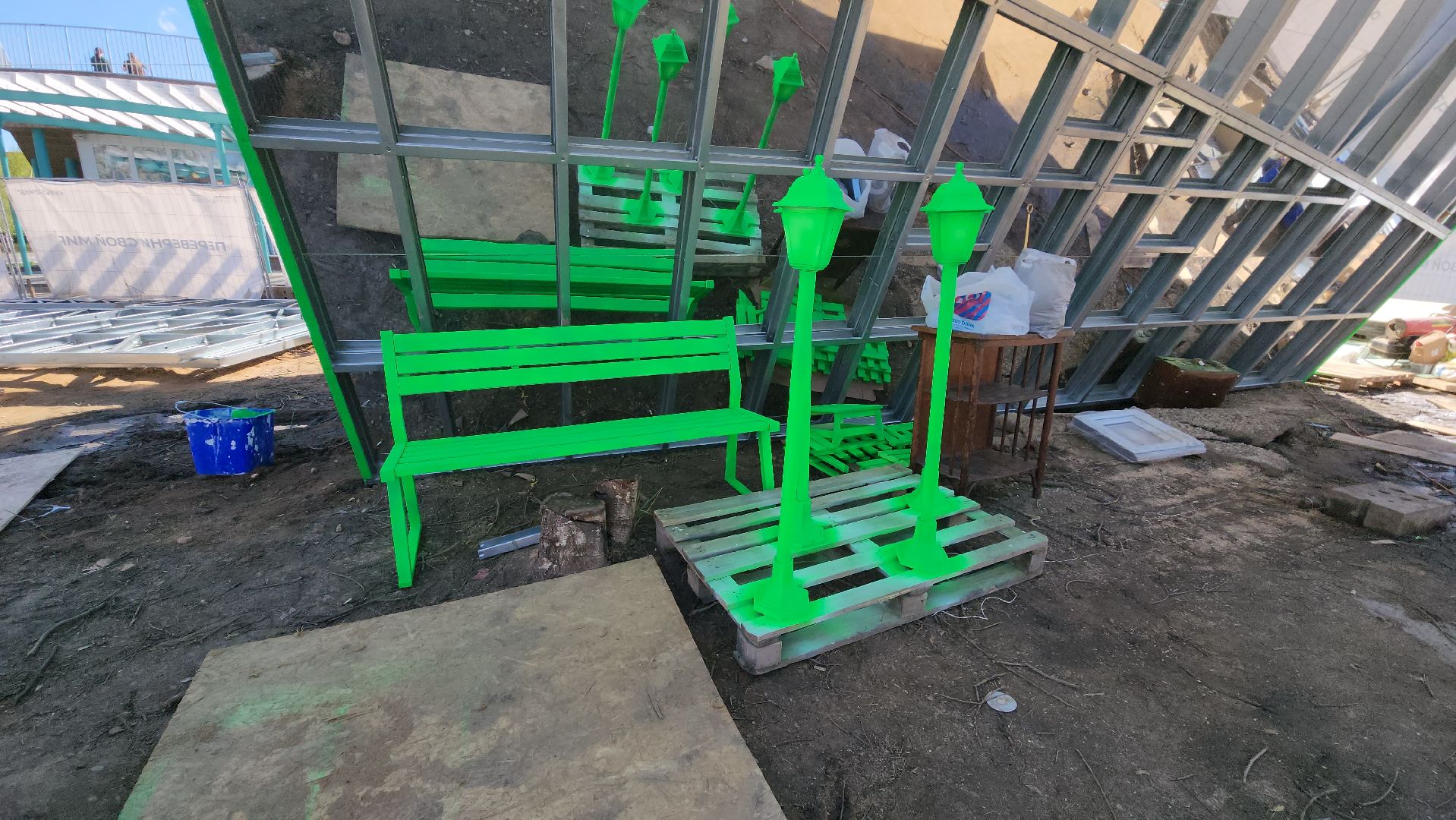 Дом вверх дном , Парк, Лобня, перевернутый дом,