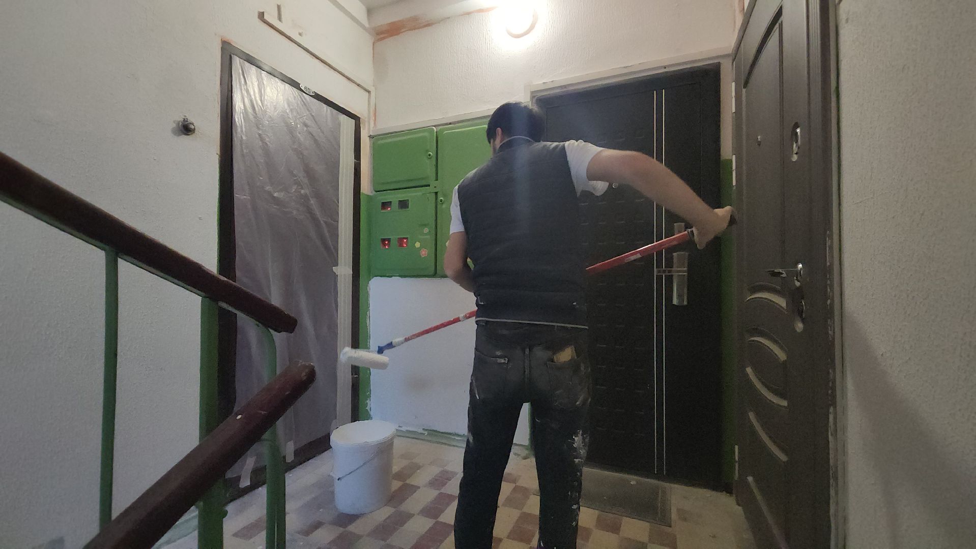 пушкино, ремонт подъездов, косметический ремонт, рабочие, коммунальная служба, многоэтажка,