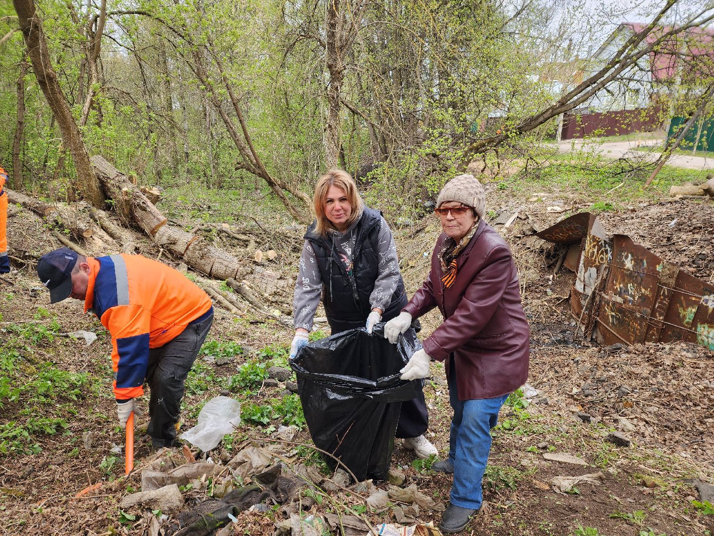 красноармейск, городской округ пушкинский, субботник, уборка города,
