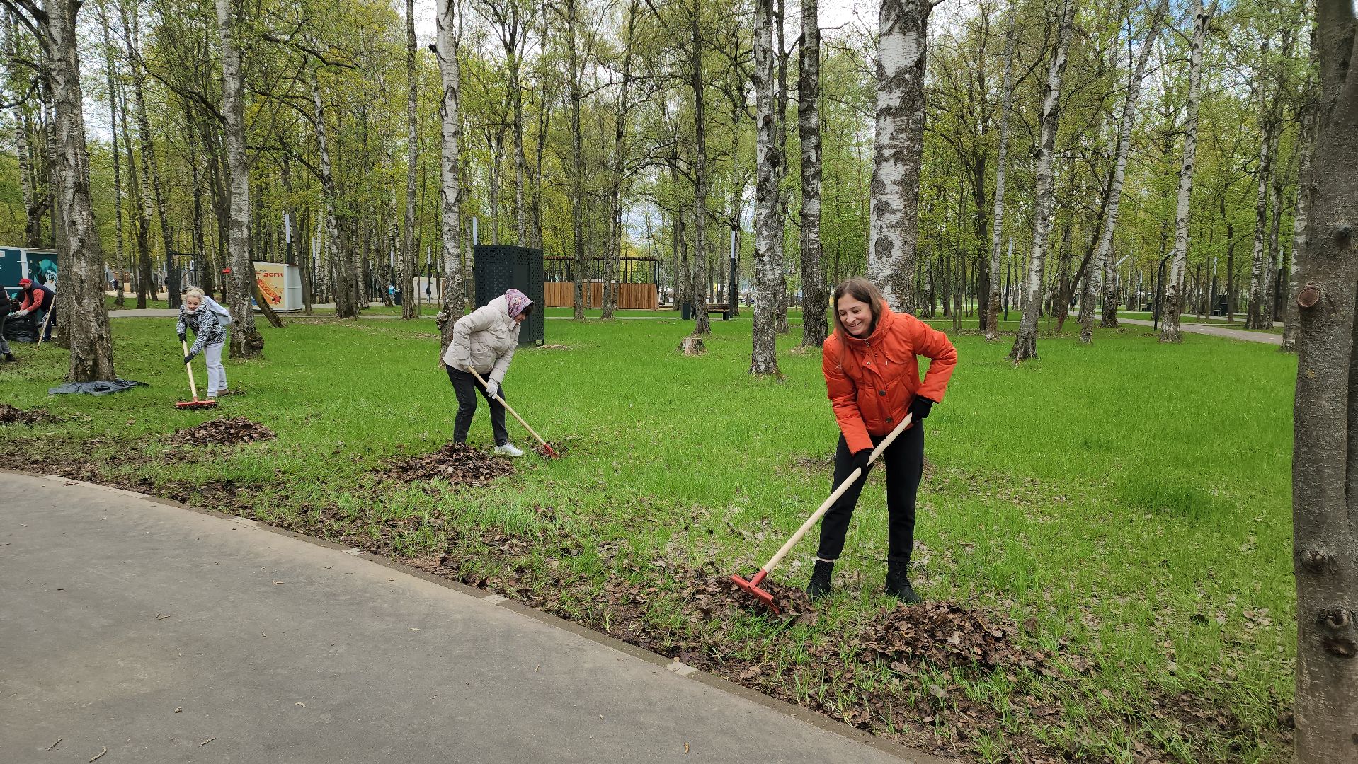 Субботник , Лобня, Центральный парк ,