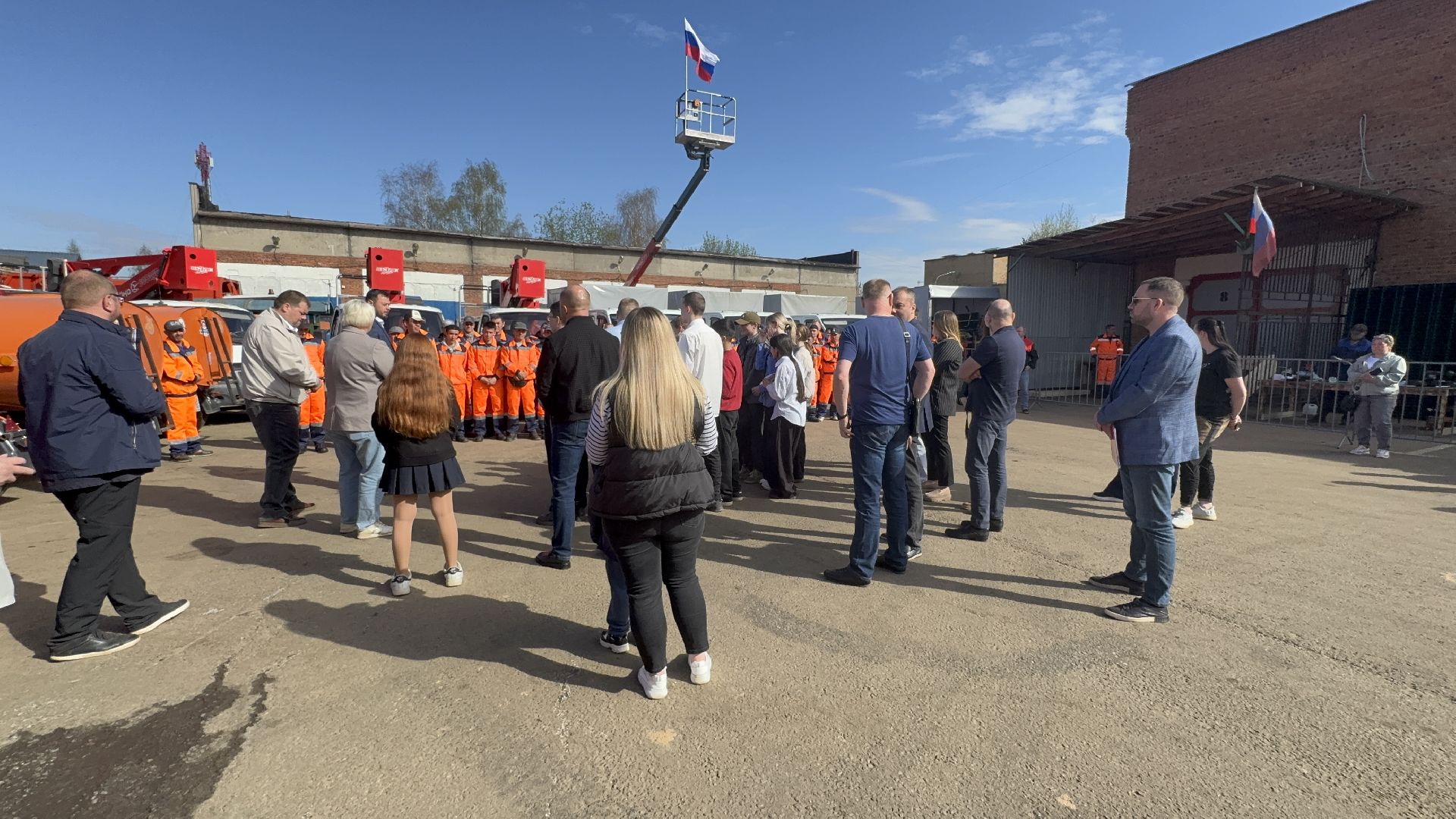 солнечногорск, техника, мбу, рабочие, экскурсия,