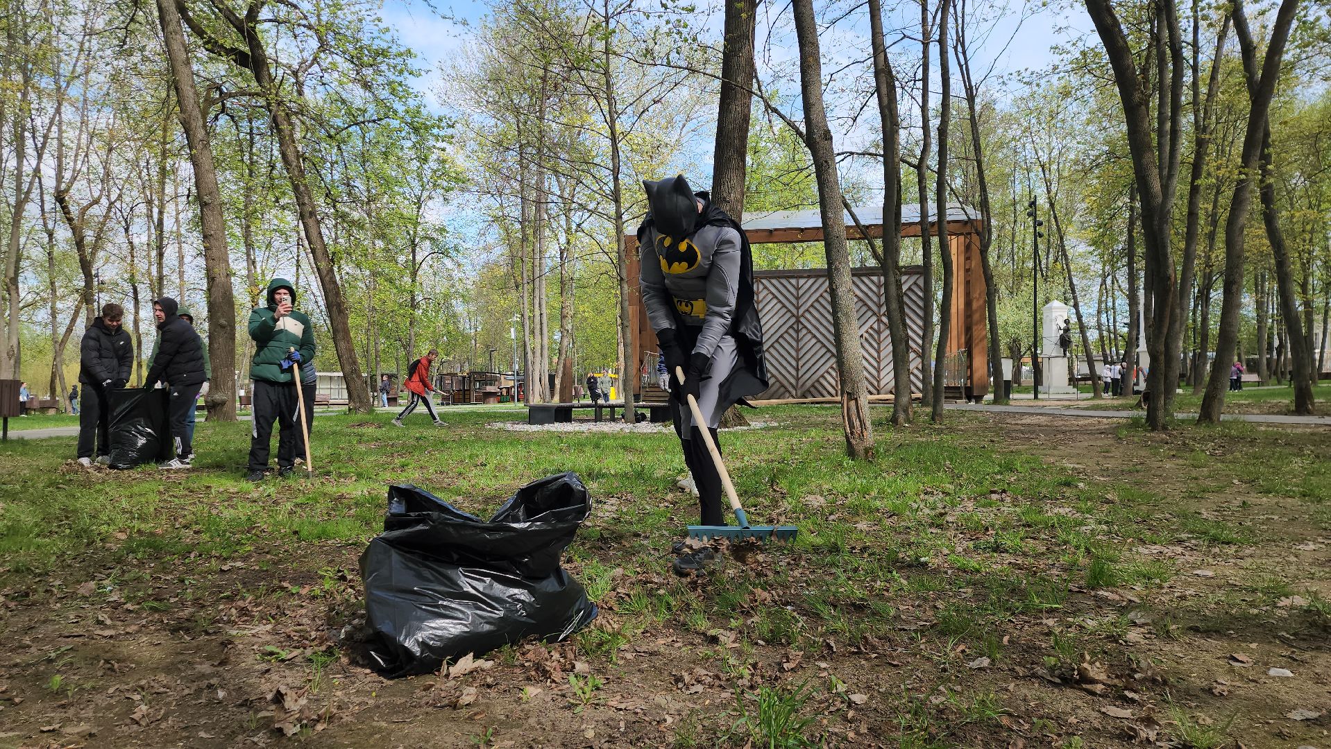 серпухов, подмосковье, областной субботник, бэтмен,