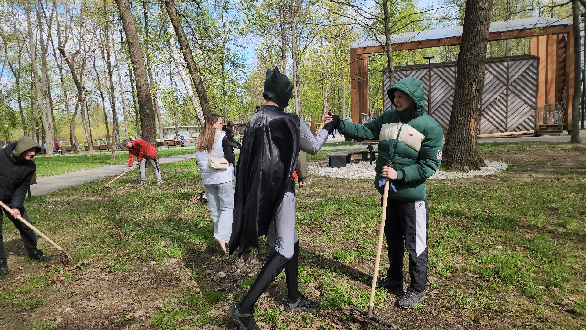 серпухов, подмосковье, областной субботник, бэтмен,