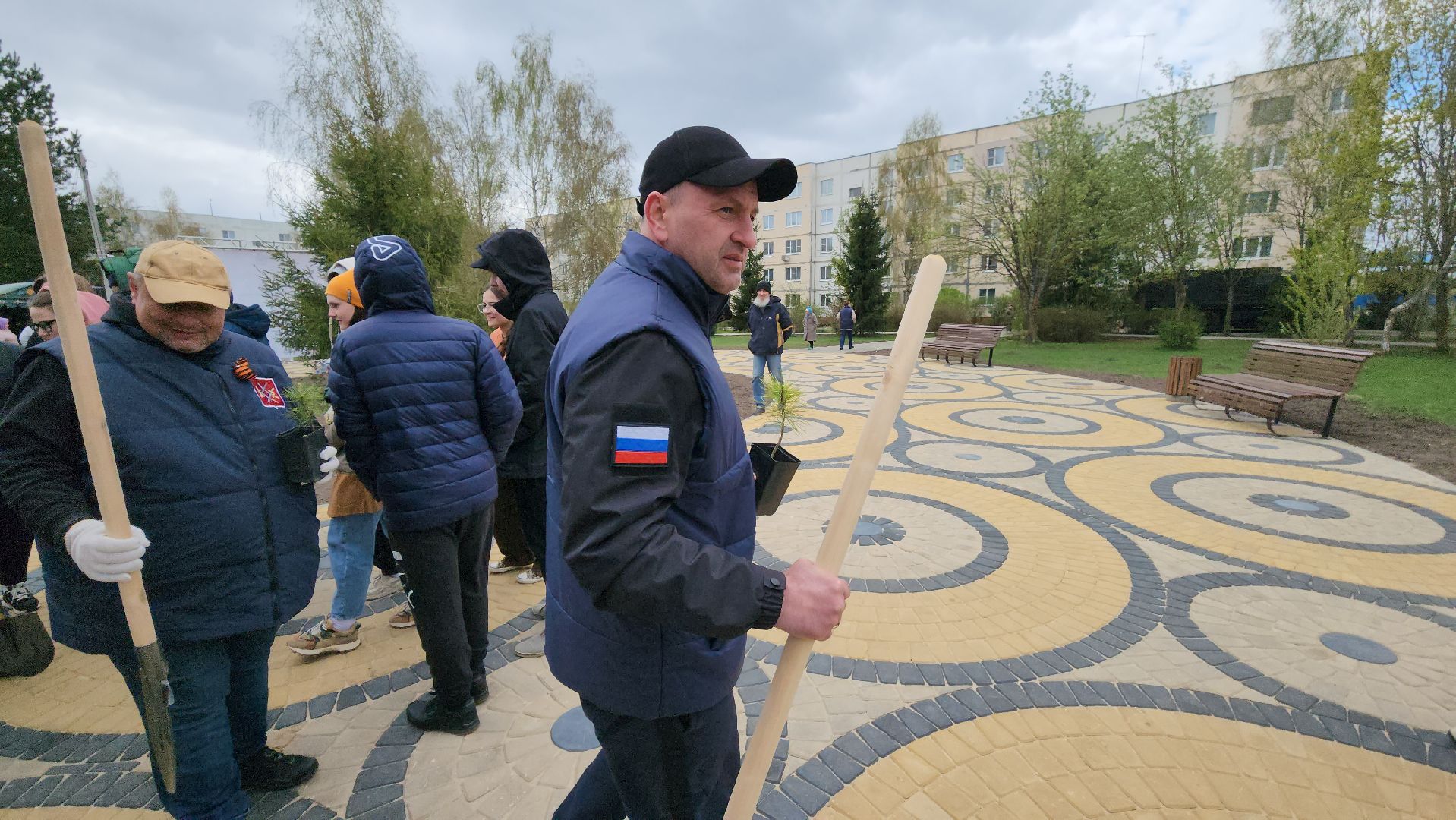 Руза, Посадка кедров, колюбакино,  сквер солнышко, всероссийский субботник,