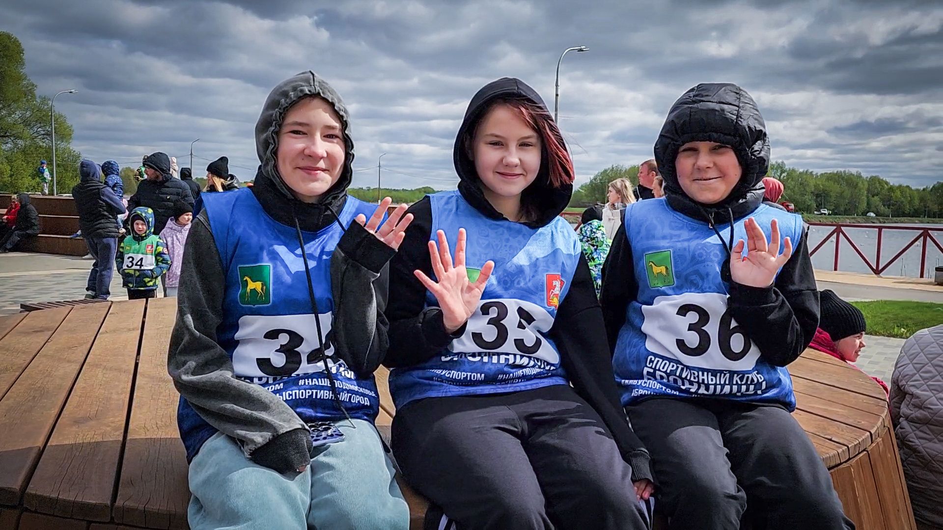 бронницы, весенний забег, дети, парк бронницкий луг,