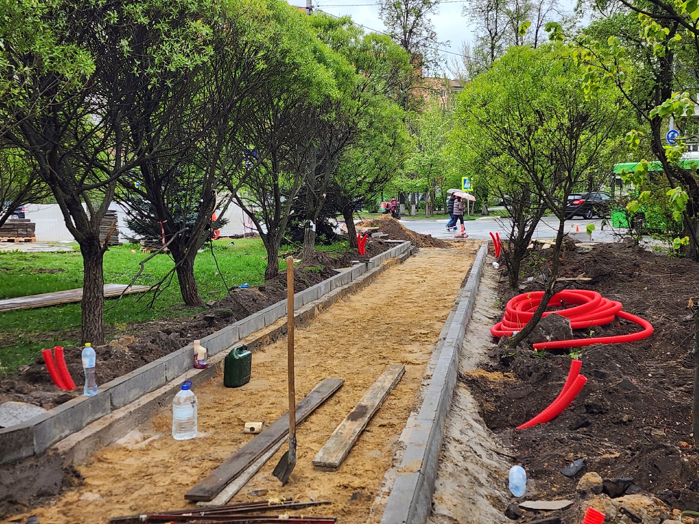 королёв, благоустройство, сквер у проходной ркк энергия в королеве,