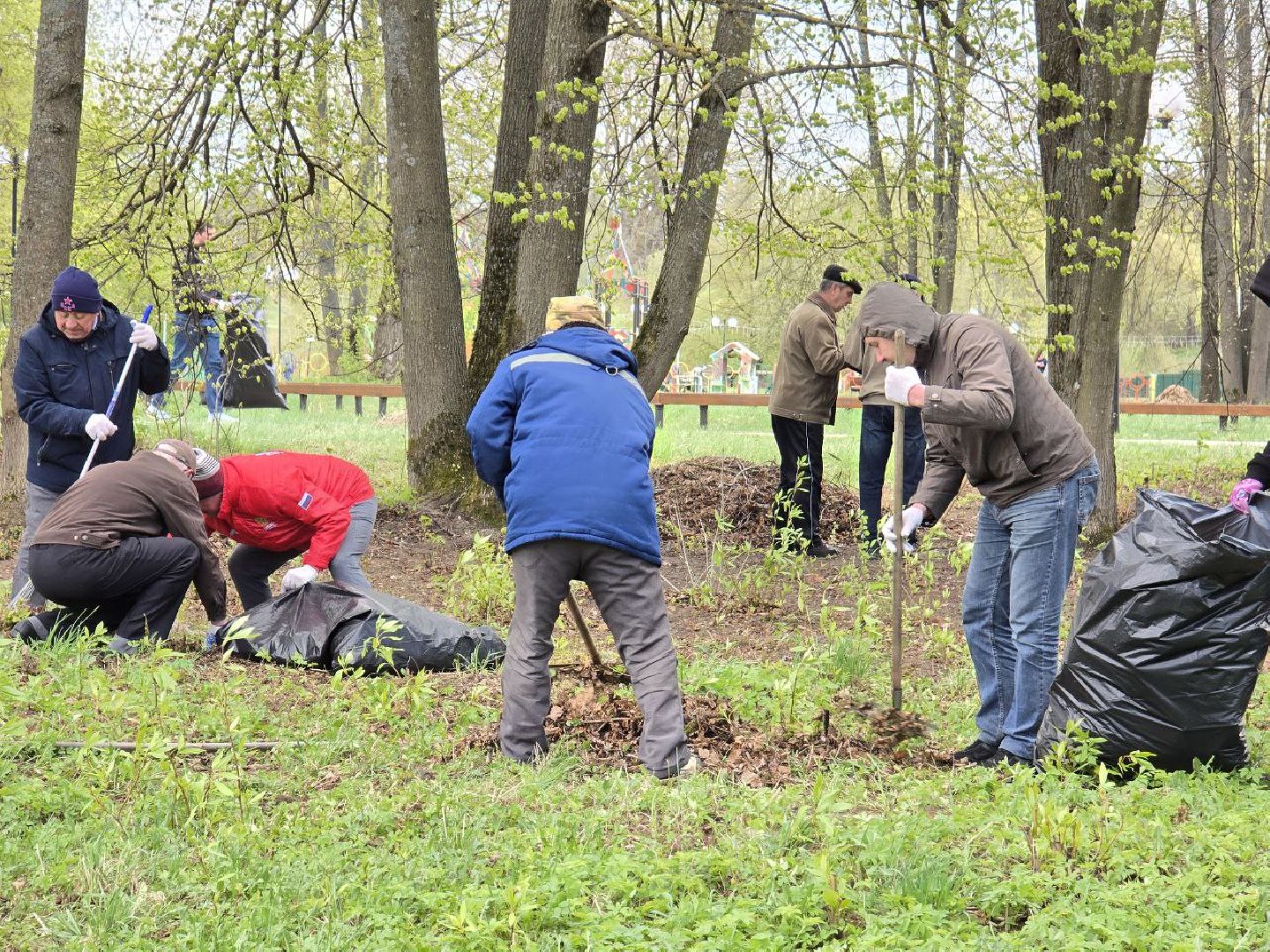 можайск, можайский муниципальный округ, подмосковье, субботник, общеобластной субботник, парк , городской парк, центральная площадка,