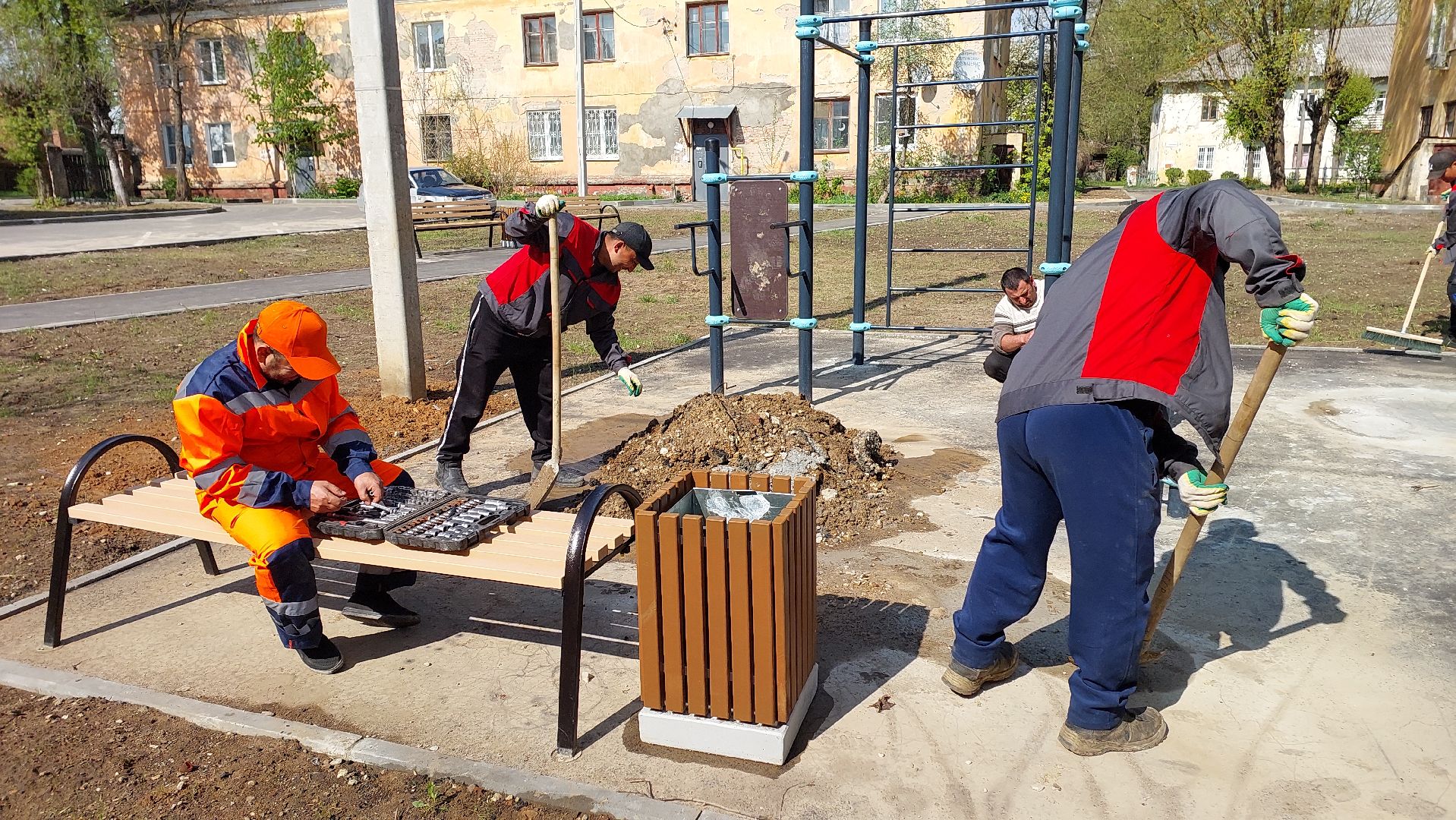 доброе дело, добродел, благоустройство, серпухов, площадка, двор,