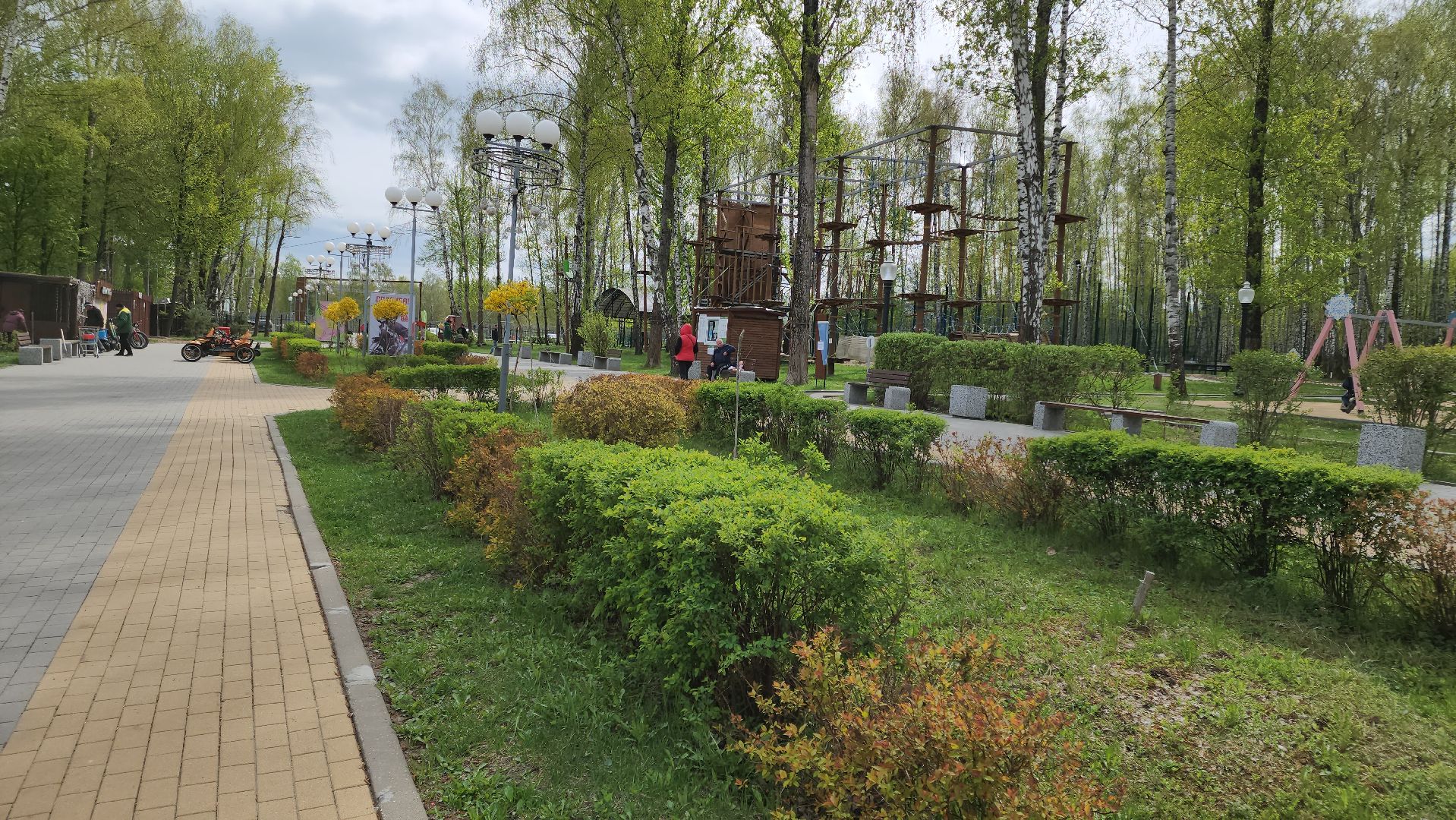 кашира, субботник, парк, благоустройство, посадка деревьев, кустарники,