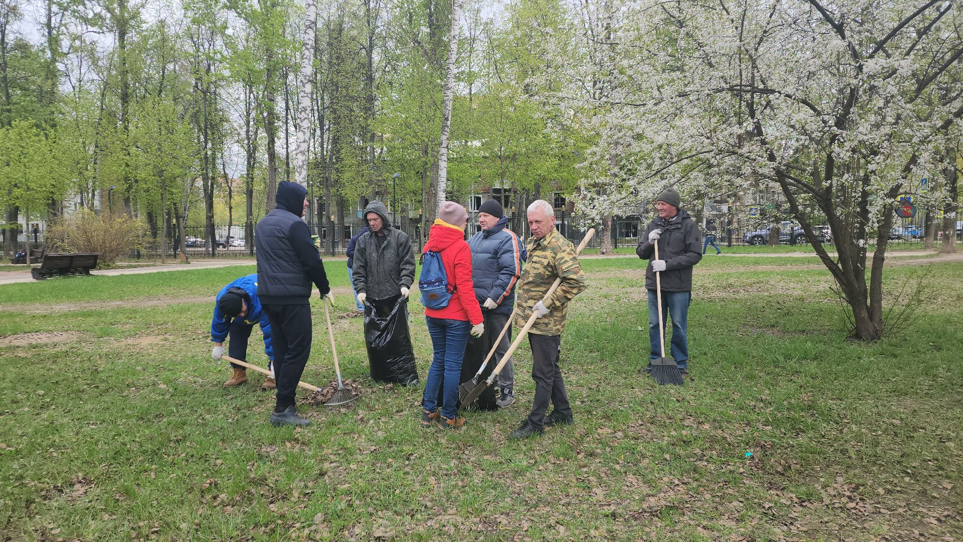 пушкино, субботник, уборка мусора,парки го пушкинский, волонтерская группа,