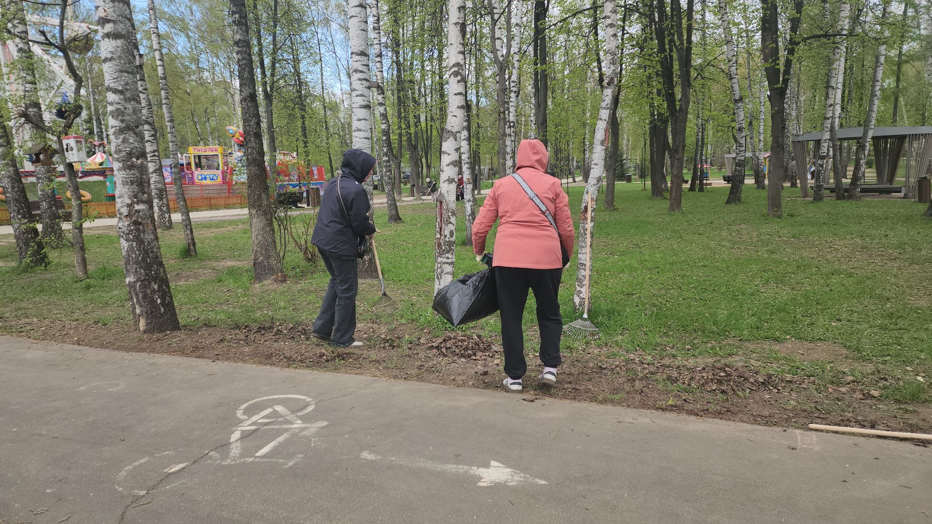 пушкино, субботник, уборка мусора,парки го пушкинский, волонтерская группа,