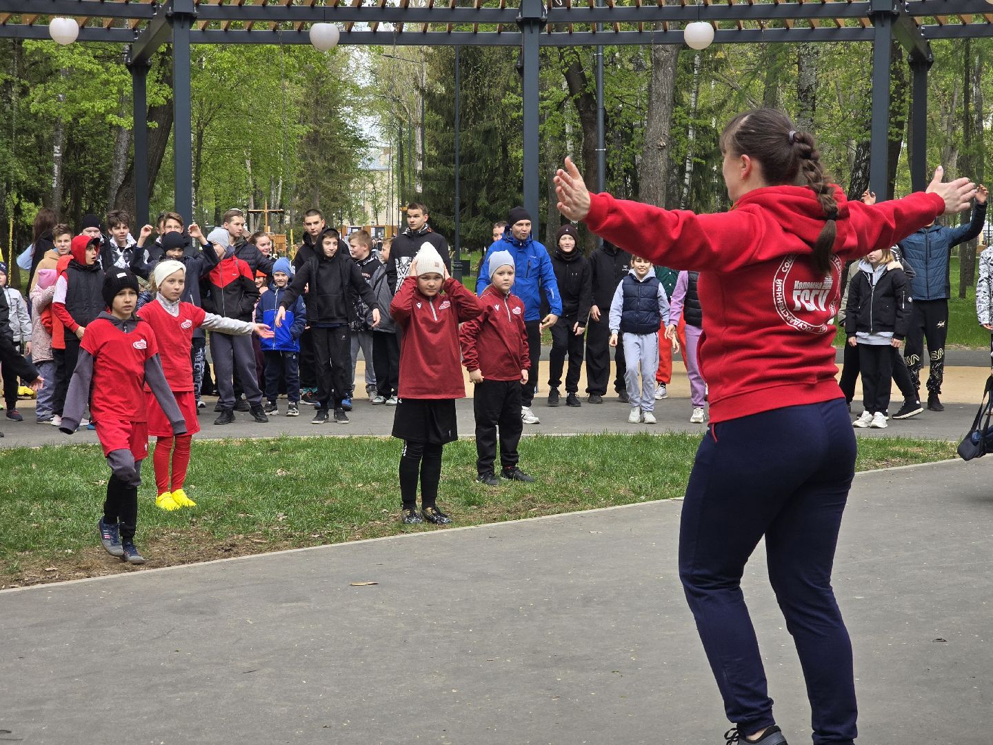 Коломна, парк мира в коломне, парковая атлетика,спортивное мероприятие,
