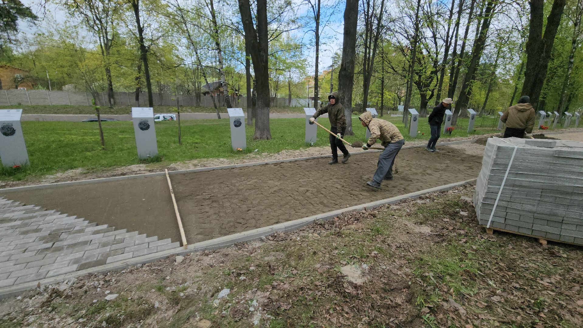 день победы, благоустройство, плитка,