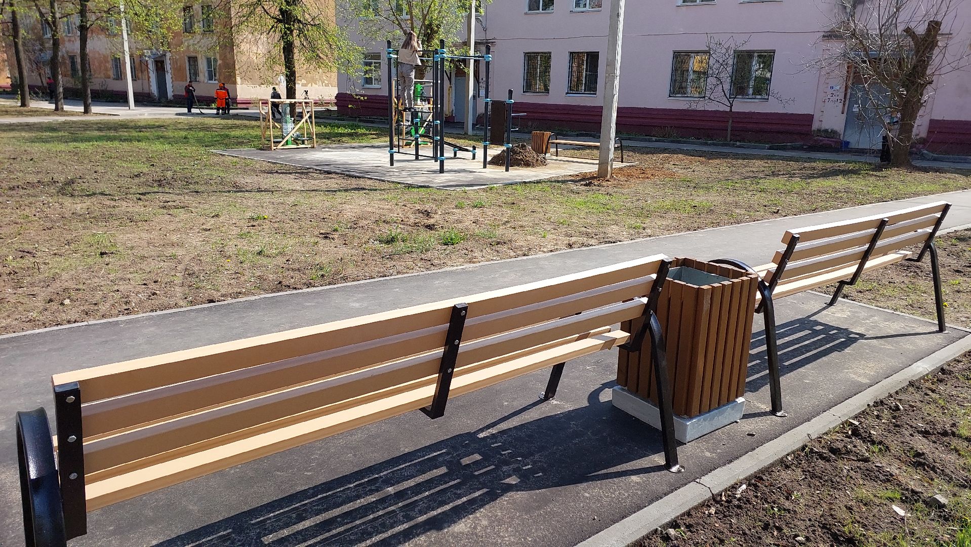 двор, дети, детский спорт, доброе дело, серпухов, добродел, благоустройство,