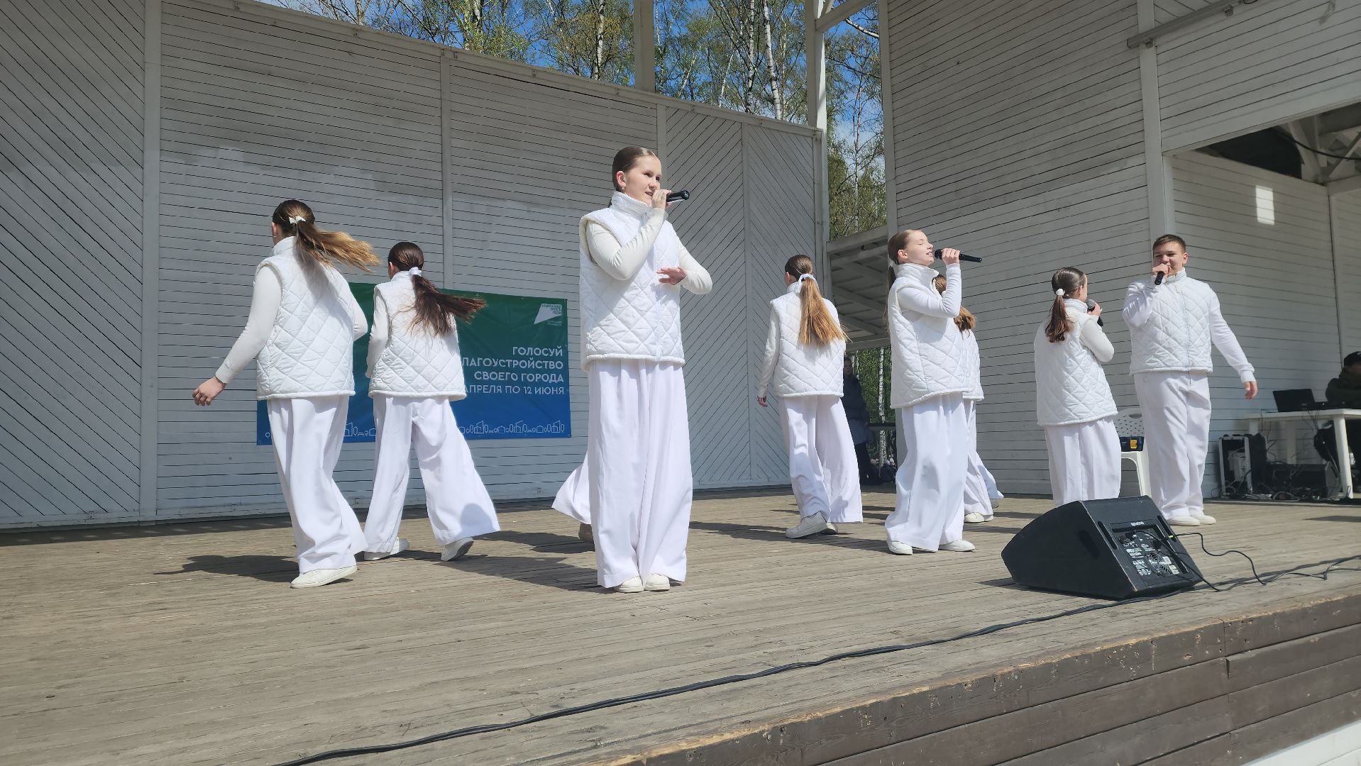 парки го пушкинский, субботник, вертикалки, концерт, творческие коллективы, сольные номера,
