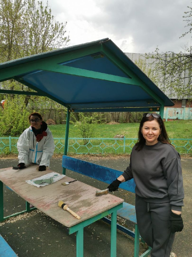 пушкинский округ, ивантеевка, субботник, центр социального обслуживания,  волонтерская помощь, уборка территории,
