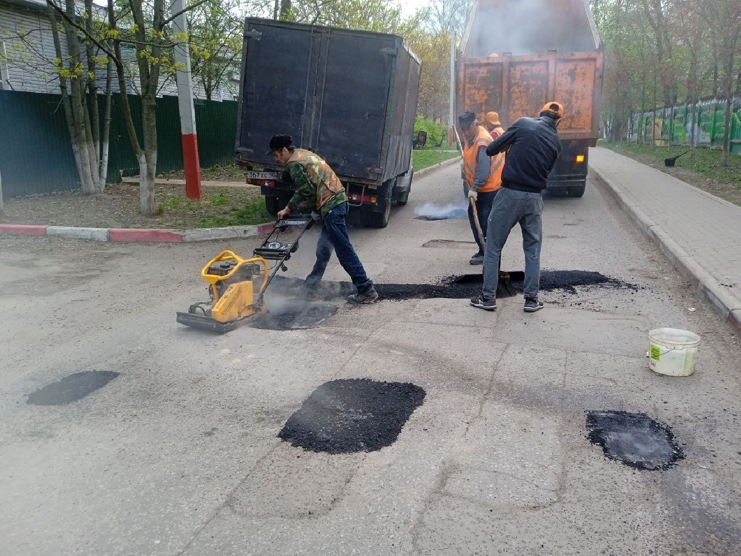 пушкинский, ивантеевка, санаторий, ямочный ремонт, ямы на дорогах, коммунальная служба, асфальтирование,