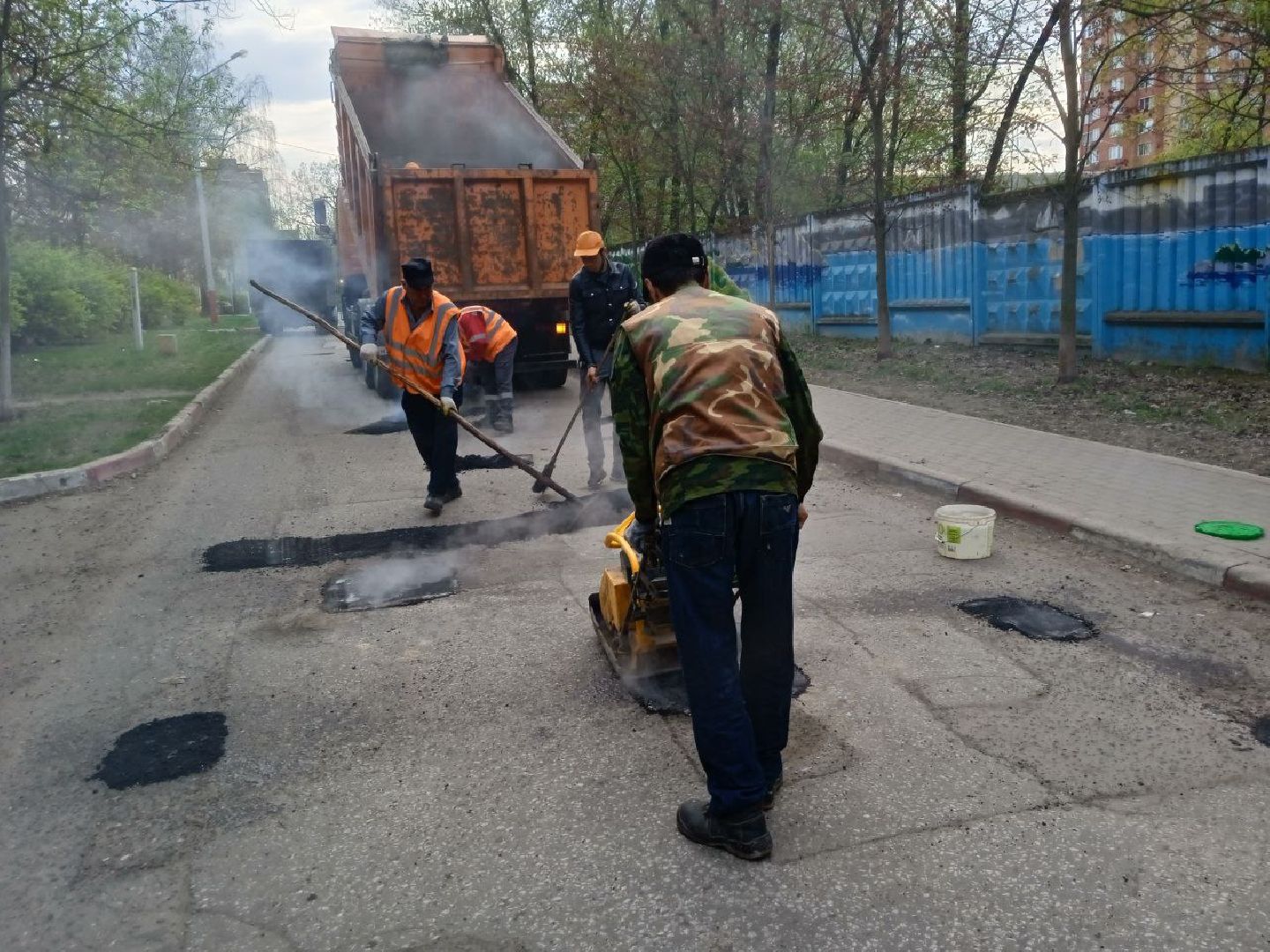 пушкинский, ивантеевка, санаторий, ямочный ремонт, ямы на дорогах, коммунальная служба, асфальтирование,