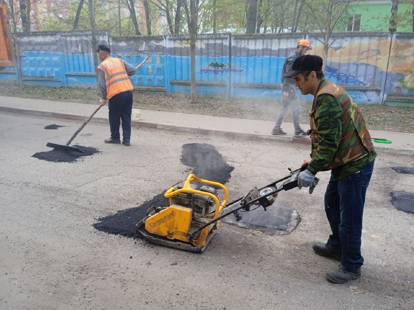 пушкинский, ивантеевка, санаторий, ямочный ремонт, ямы на дорогах, коммунальная служба, асфальтирование,