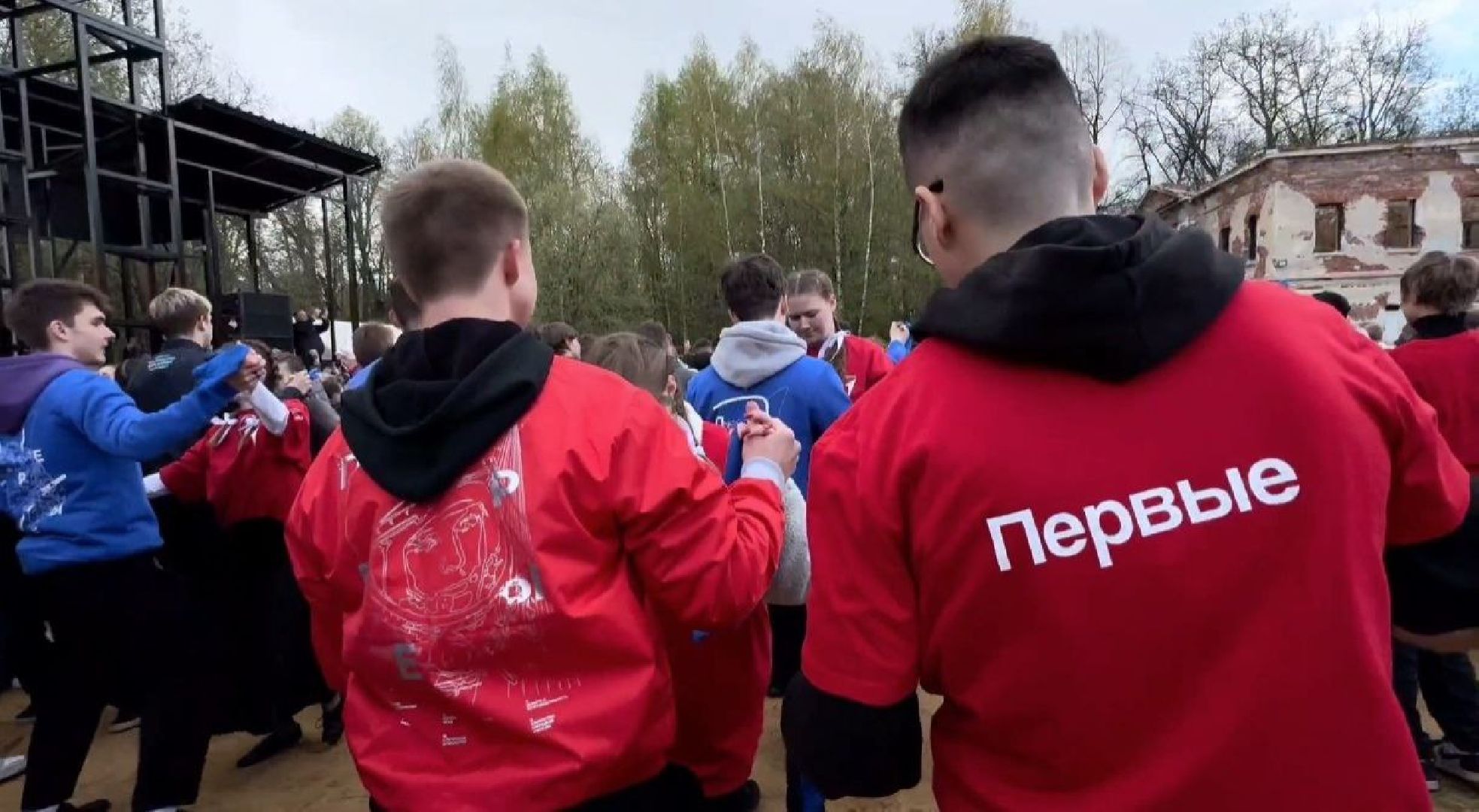 флешмоб, синий платочек, вальс, движение первых,