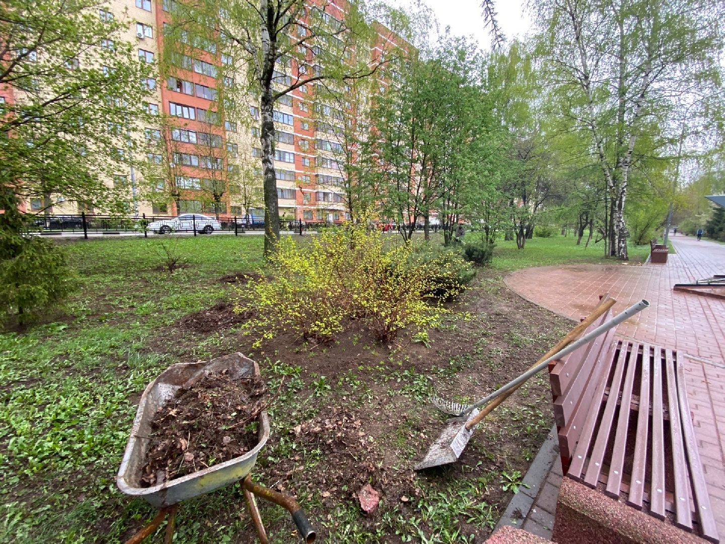 Домодедово, благоустройство, аллея славы, день победы, подготовка