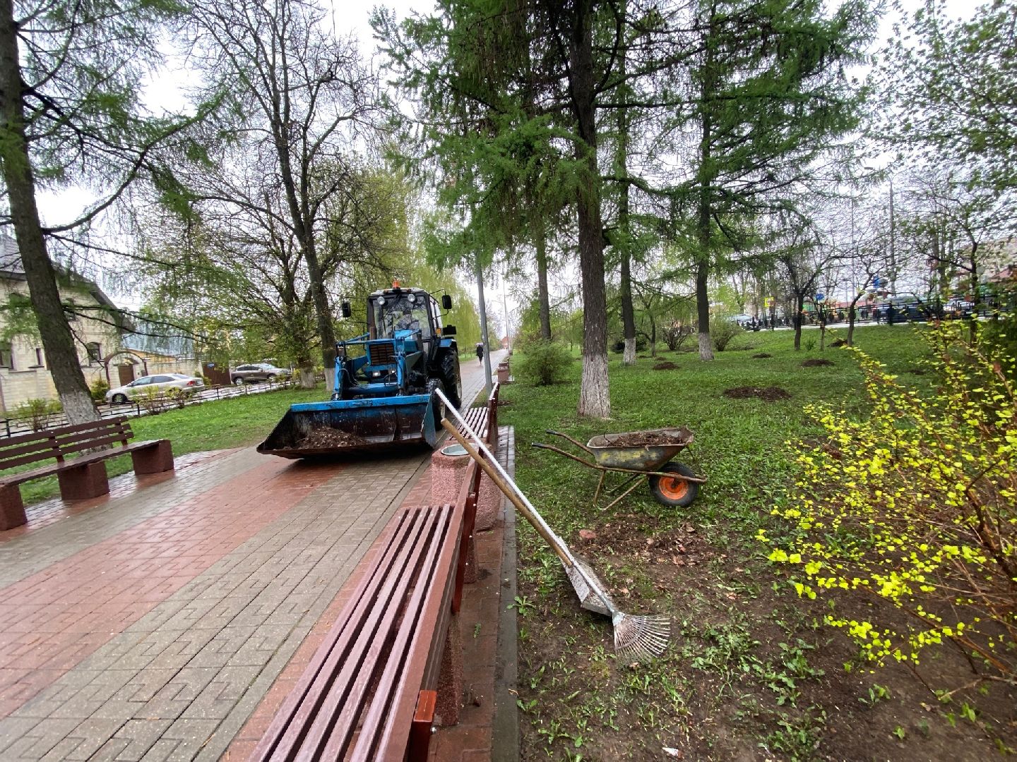 Домодедово, благоустройство, аллея славы, день победы, подготовка