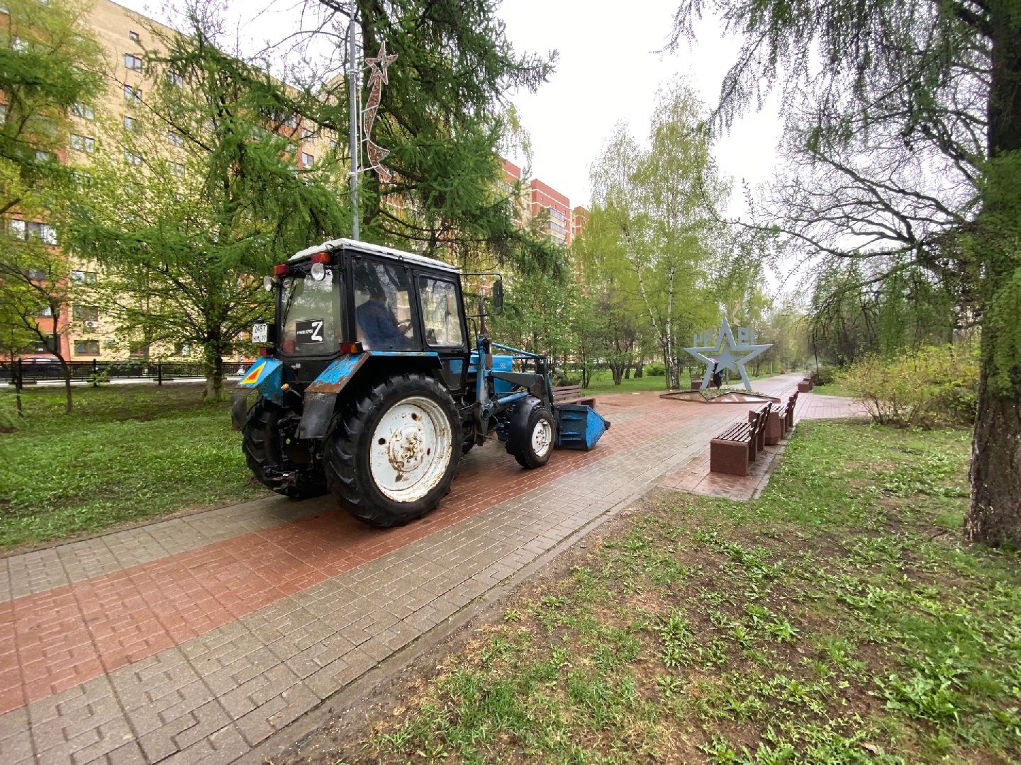 Домодедово, благоустройство, аллея славы, день победы, подготовка